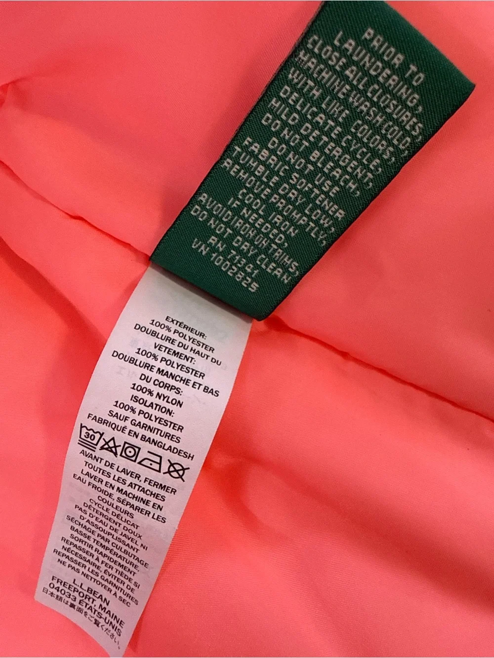 L.L. Bean size medium